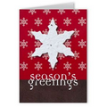 Seed Paper Shape Holiday Greeting Card - Season's Greetings (Snowflake)